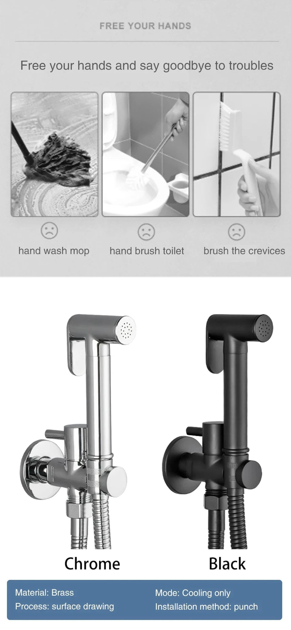 Mitigeo Robinet Douchette WC