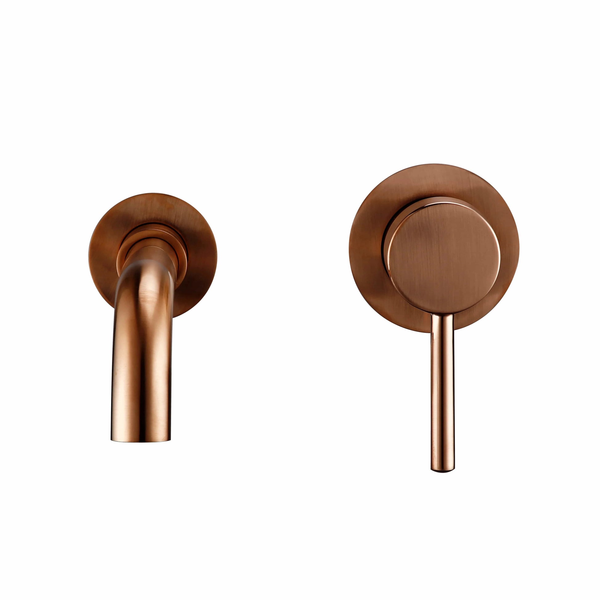 Mitigeo Or rose Brossé / 150mm Robinet Encastrable Lavabo