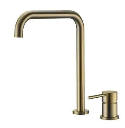 Or Brossé Robinet Lavabo 2 Trous Mitigeo
