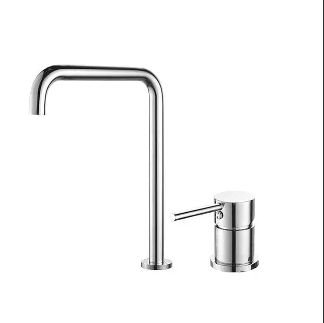 Chrome Robinet Lavabo 2 Trous Mitigeo