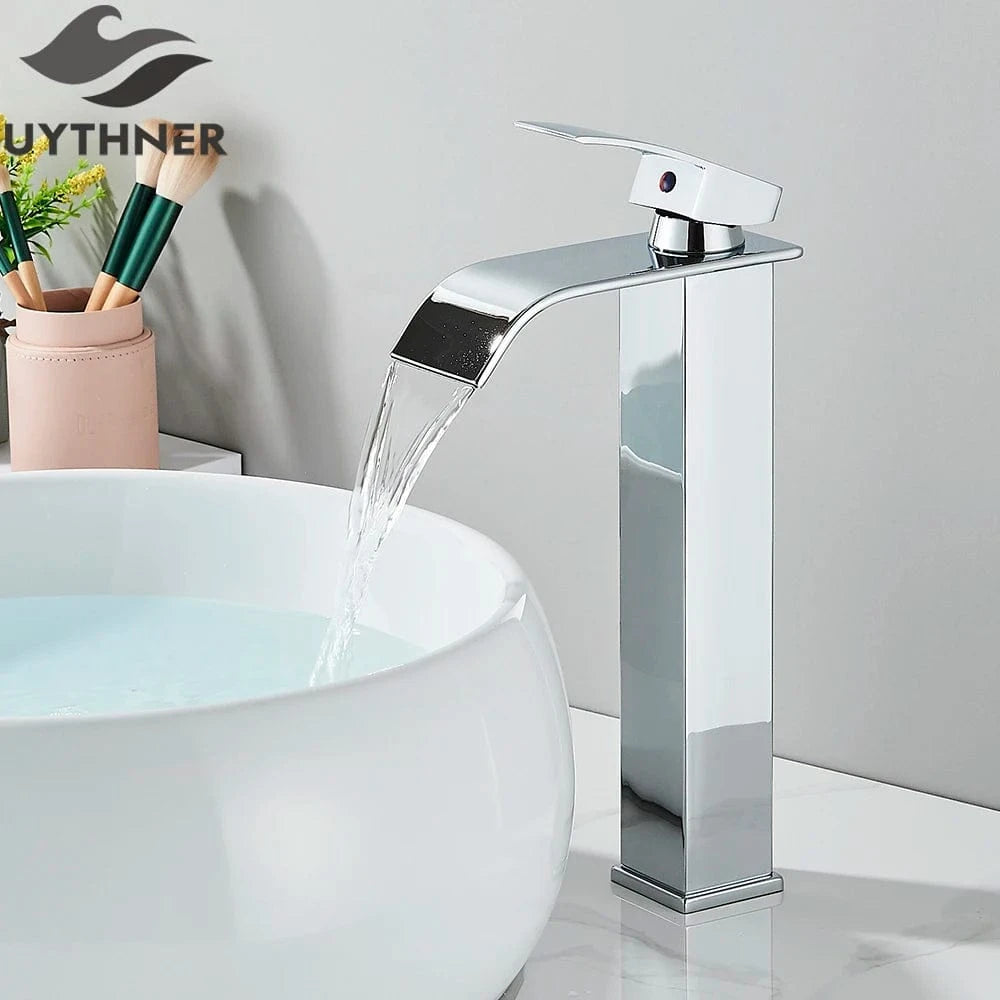 Mitigeo Chrome - Vasque Robinet Lavabo Cascade