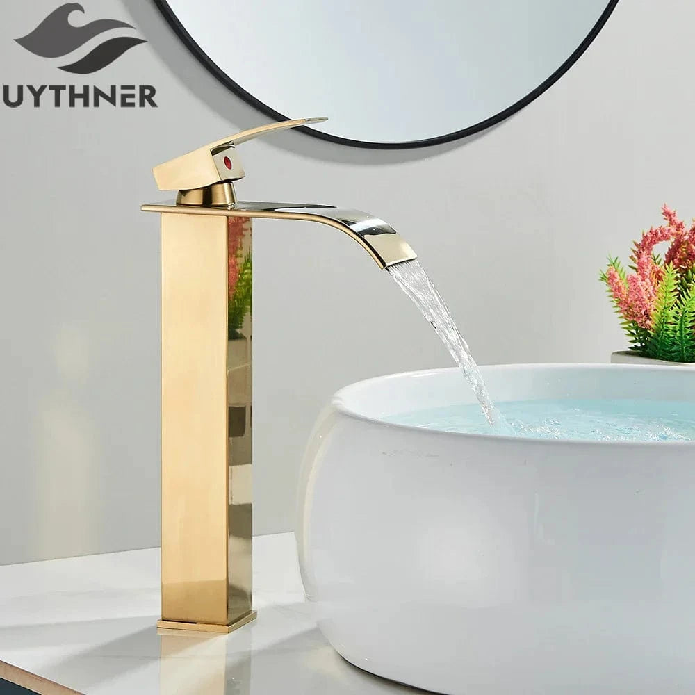 Mitigeo Or - Vasque Robinet Lavabo Cascade
