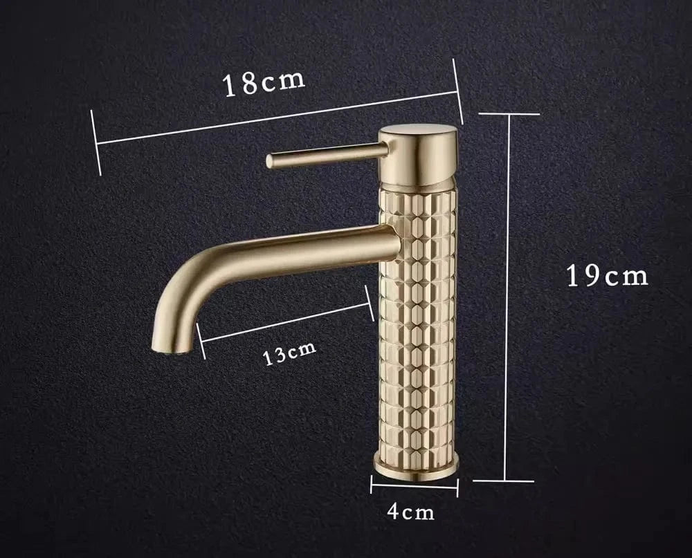 Mitigeo Robinet Lavabo Doré