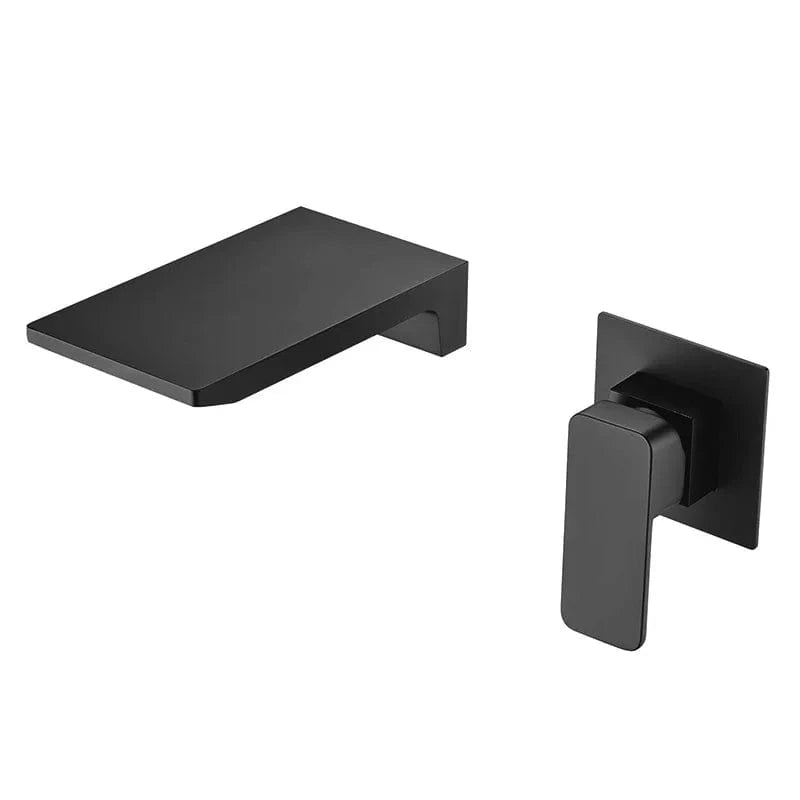 Mitigeo Noir Robinet Lavabo Encastrable Noir