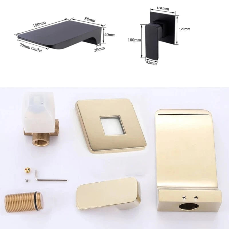 Mitigeo Robinet Lavabo Encastrable Noir