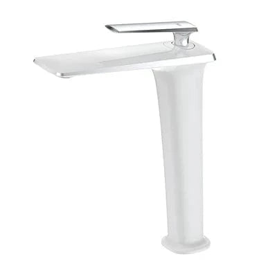 Mitigeo Blanc - Vasque Robinet Lavabo Noir Mat