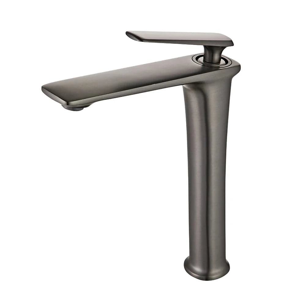 Mitigeo Gris - Vasque Robinet Lavabo Noir Mat