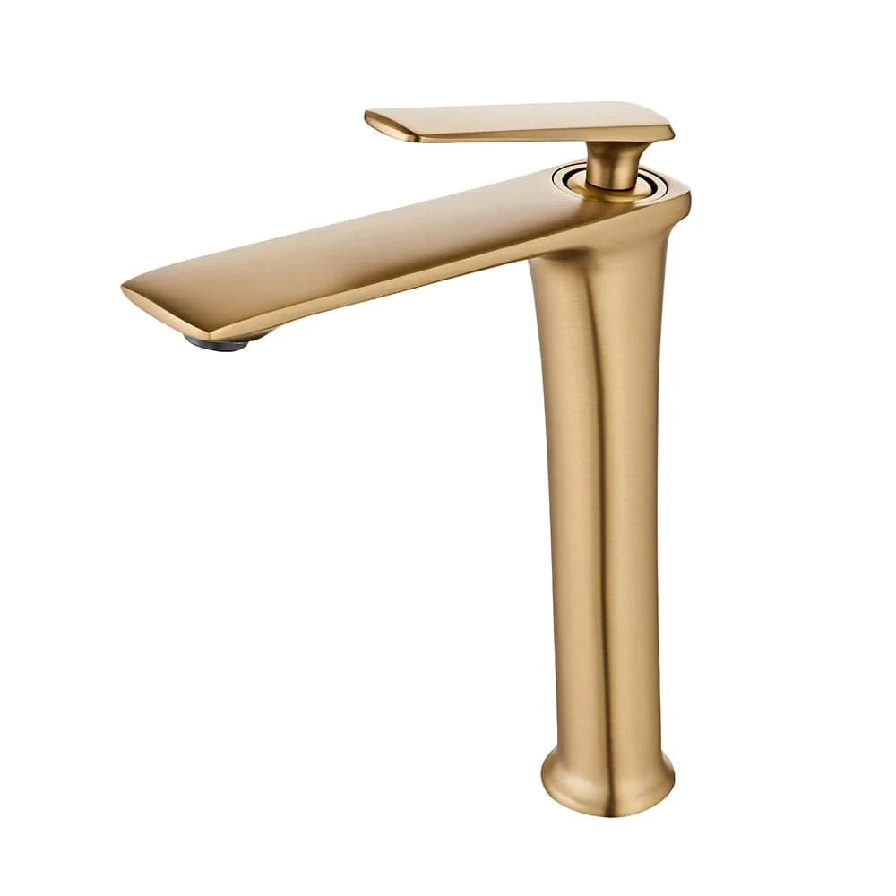 Mitigeo Or Brossé - Vasque Robinet Lavabo Noir Mat