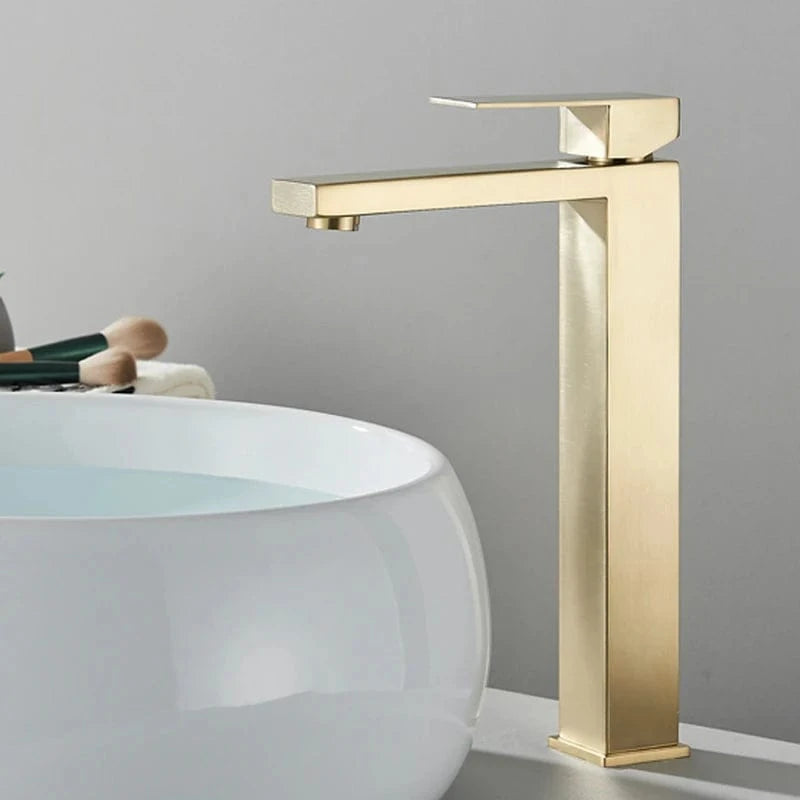 Mitigeo Or Brossé - Vasque Robinet Lavabo Noir