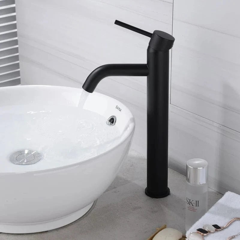 Mitigeo Noir - Vasque Robinet Lavabo Or Brossé