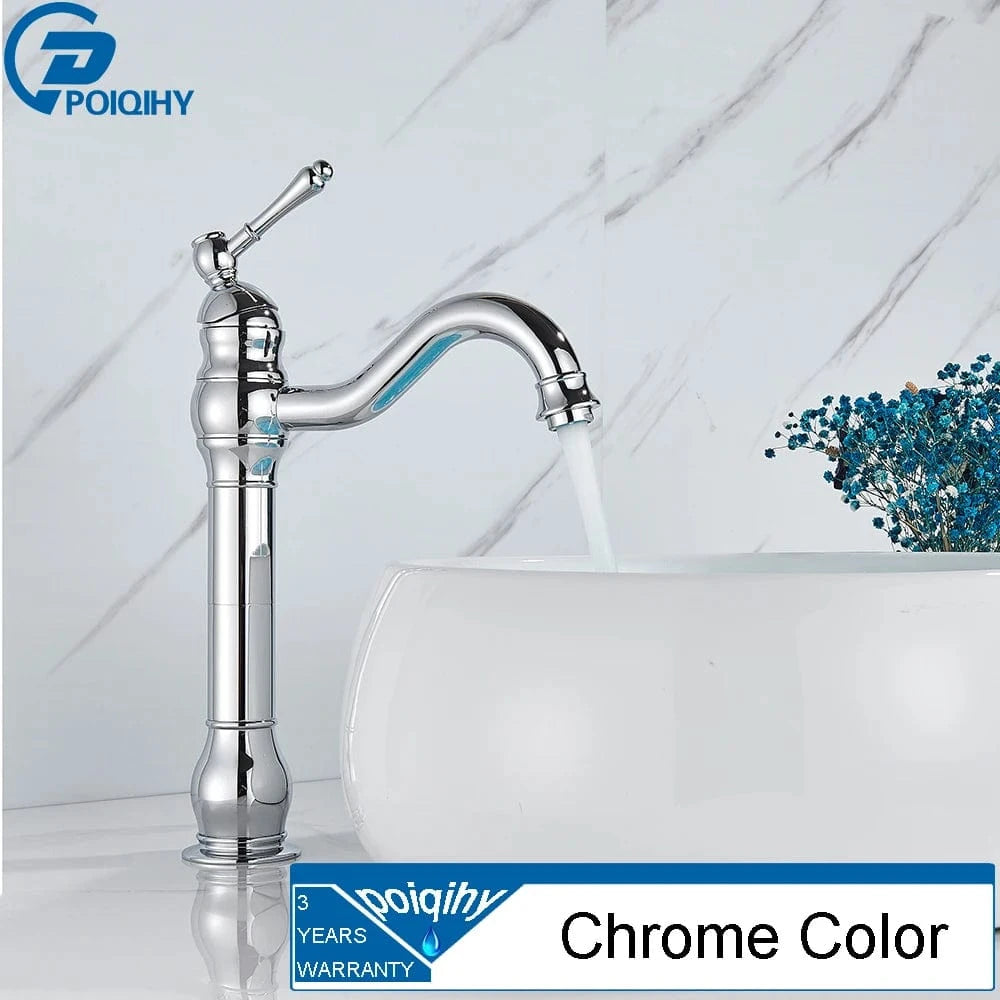 Mitigeo Chrome - Vasque Robinet Lavabo Retro