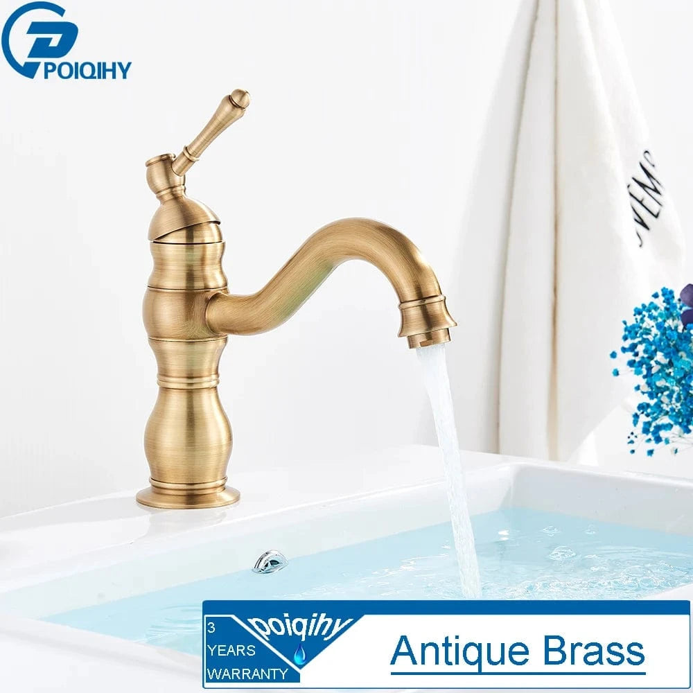 Mitigeo Laiton Antique - Lavabo Robinet Lavabo Retro