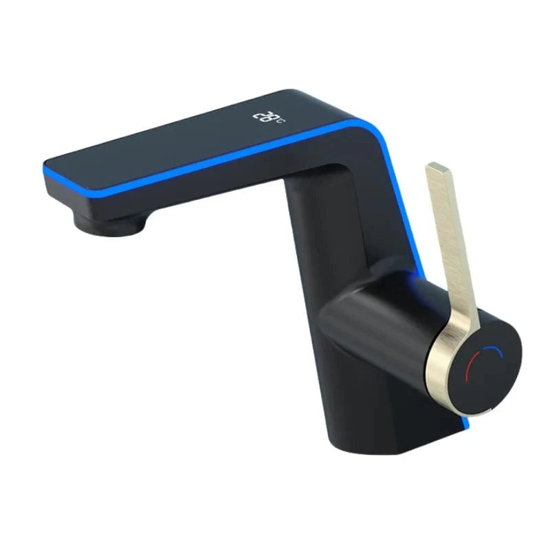 Noir Robinet Mélangeur Lavabo Mitigeo