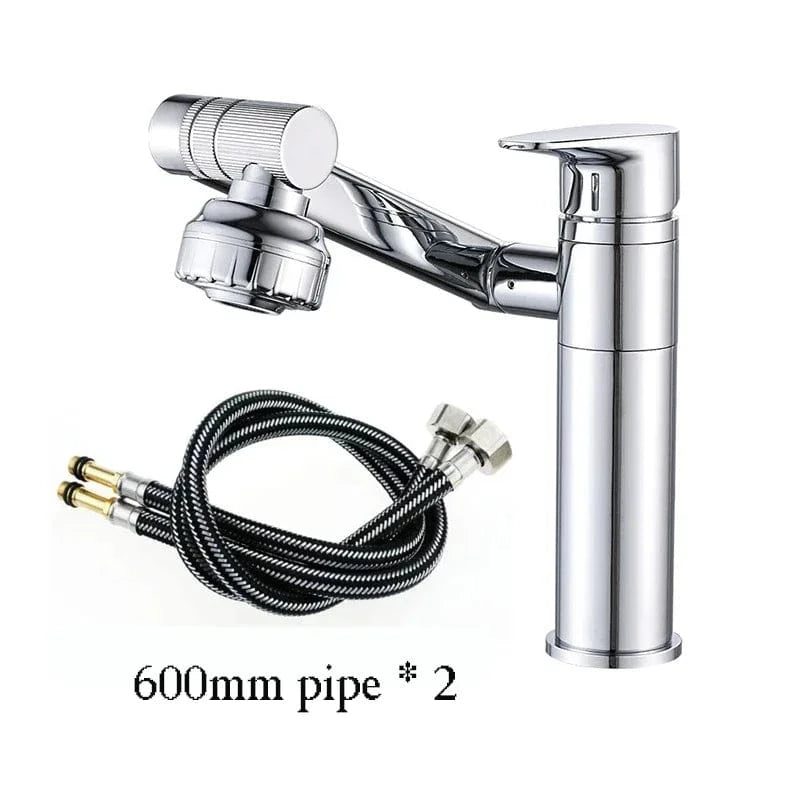 Mitigeo H - L 20 cm - LV Robinet Mitigeur Lavabo Chrome Rotatif