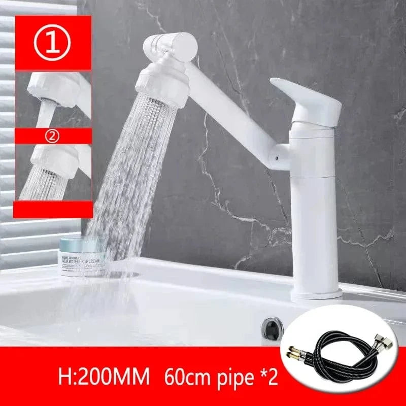 Mitigeo K - L 20 cm - LV Robinet Mitigeur Lavabo Chrome Rotatif