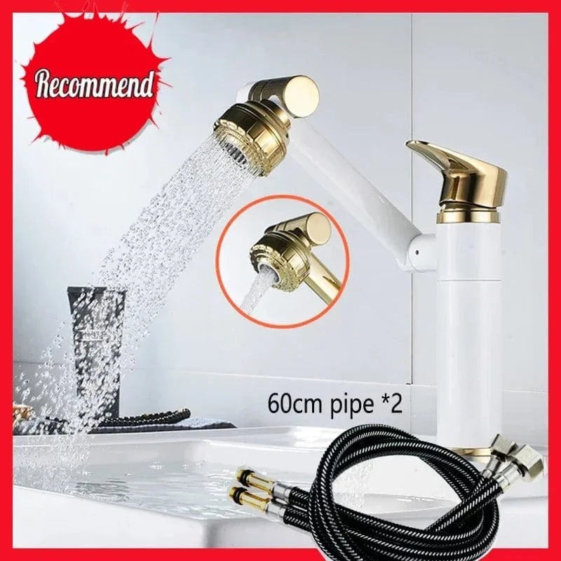 Mitigeo L -  L 20 cm - LV Robinet Mitigeur Lavabo Chrome Rotatif