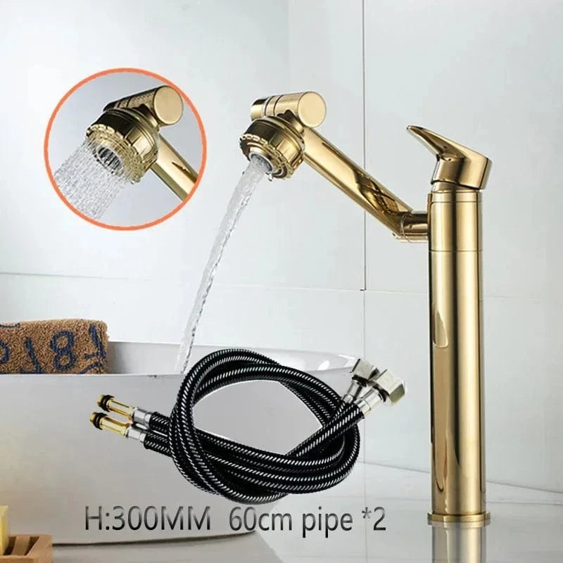 Mitigeo R - L 30 cm - Vasque Robinet Mitigeur Lavabo Chrome Rotatif