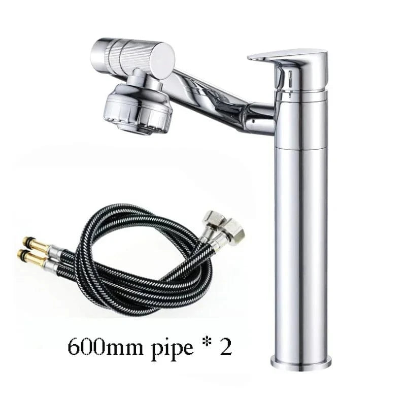 Mitigeo N - L 30 cm - Vasque Robinet Mitigeur Lavabo Chrome Rotatif