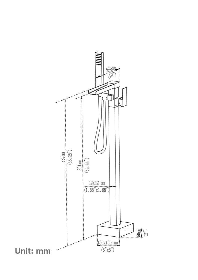 Mitigeo Robinet pour Baignoire Ilot
