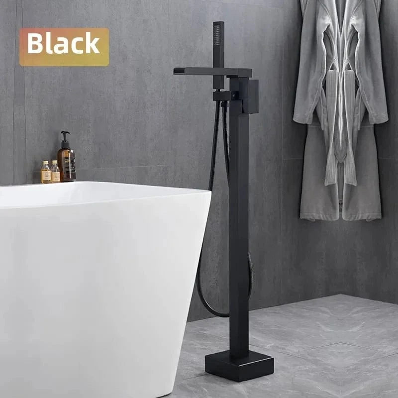 Mitigeo Noir Robinet pour Baignoire Ilot