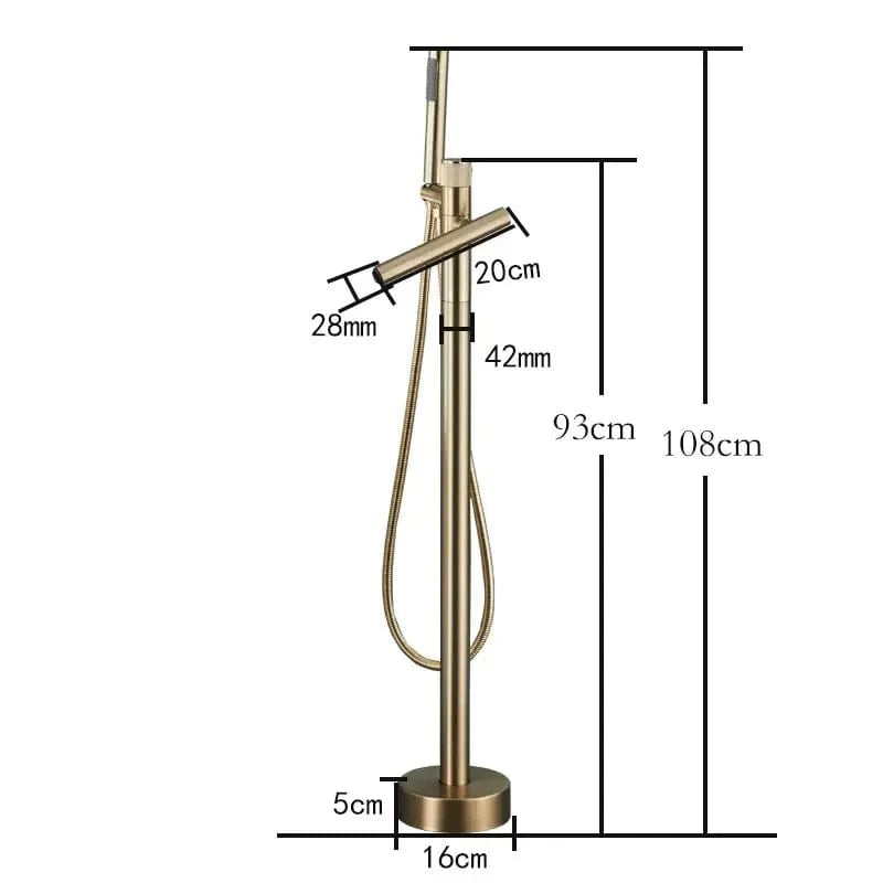 Mitigeo Robinet sur Pied Baignoire