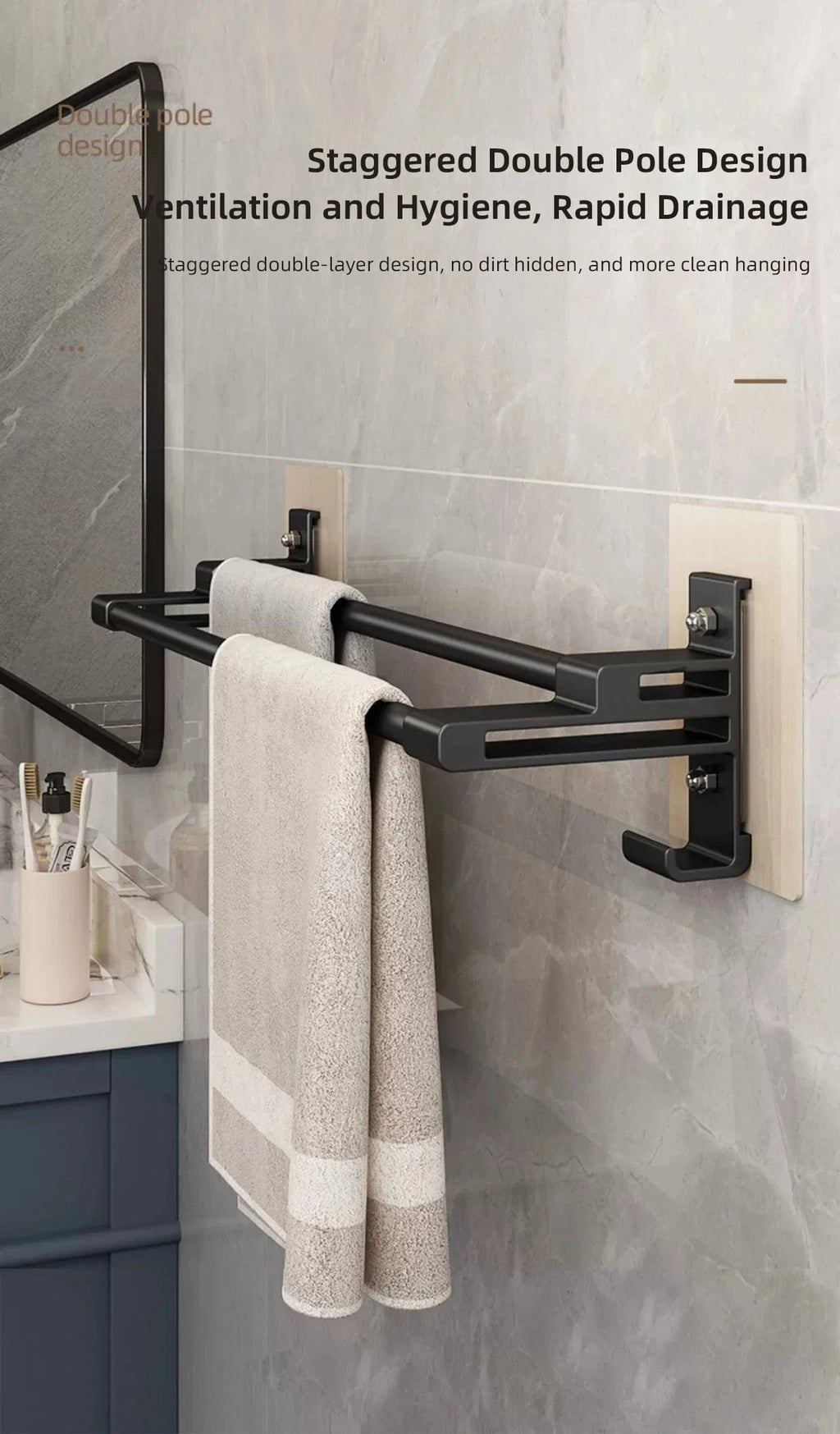 Mitigeo Salle de Bain Porte Serviette