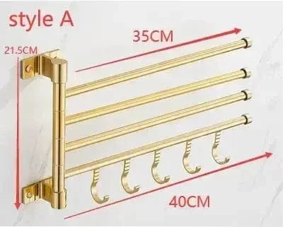 Mitigeo A 4 Tiges Salle de Bain Porte Serviettes