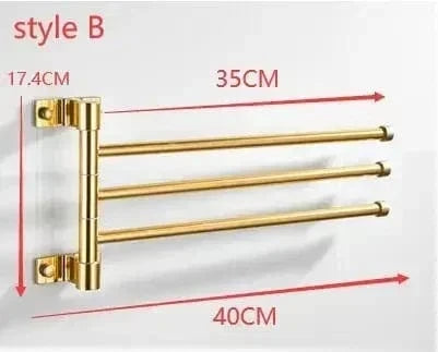 Mitigeo B 3 Tiges Salle de Bain Porte Serviettes