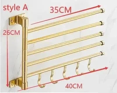 Mitigeo A 5 Tiges Salle de Bain Porte Serviettes