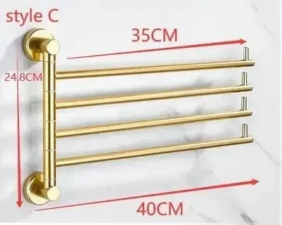 Mitigeo C 4 Tiges Salle de Bain Porte Serviettes