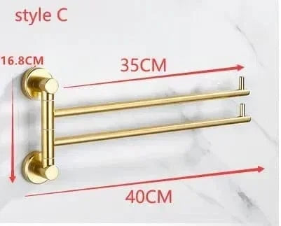 Mitigeo C 2 Tiges Salle de Bain Porte Serviettes