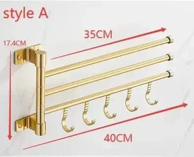 Mitigeo A 3 Tiges Salle de Bain Porte Serviettes
