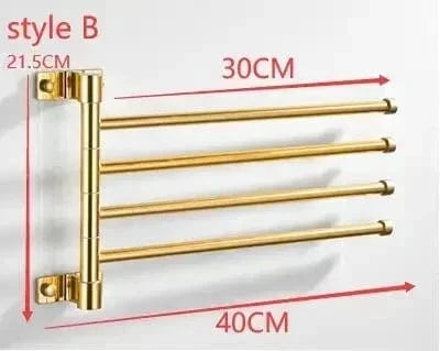 Mitigeo B 4 Tiges Salle de Bain Porte Serviettes