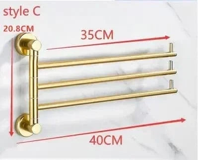 Mitigeo C 3 Tiges Salle de Bain Porte Serviettes
