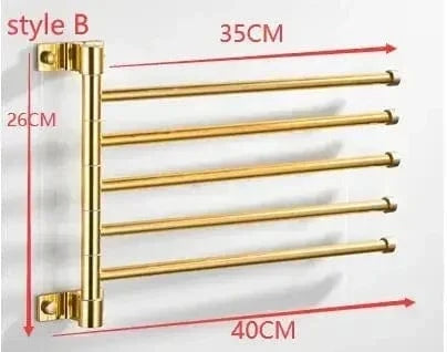 Mitigeo B 5 Tiges Salle de Bain Porte Serviettes