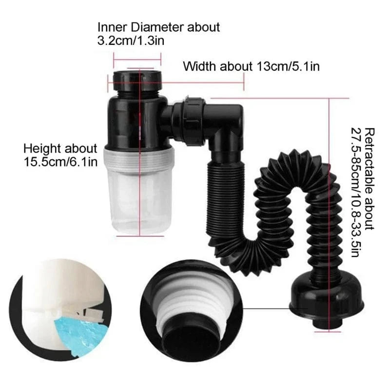 Mitigeo Siphon pour Evier