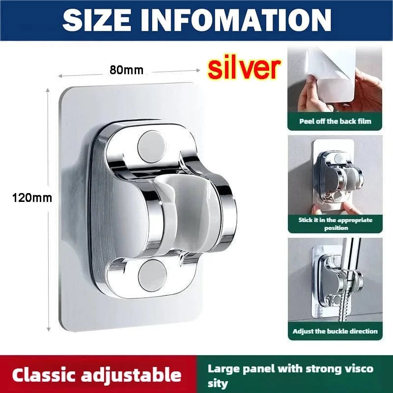 Mitigeo Argent Support Ventouse Pommeau de Douche